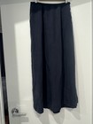 Laura Ashley Silk A-Line Maxi Skirt Navy Blue Women's Size 8