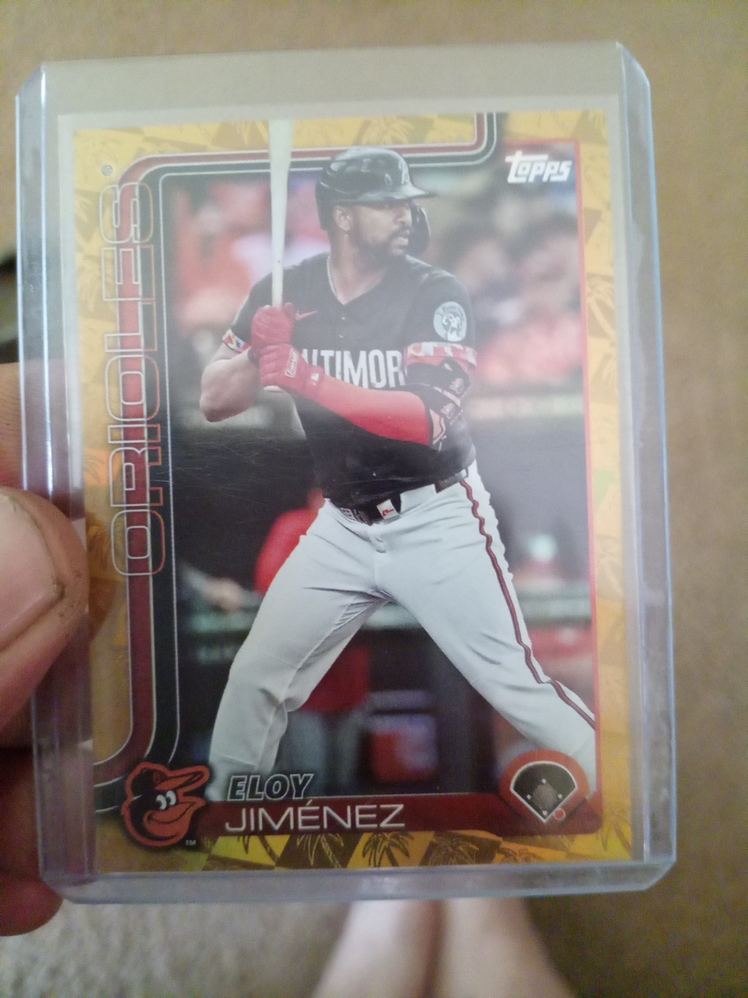 2025 Topps Series 1 Eloy Jimenez #90 Gold Holo Foil /50 Baltimore Orioles