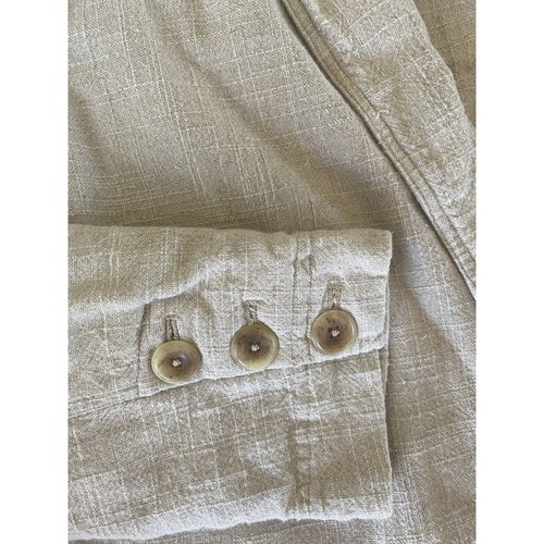 Free People Blazer Ragazzo Giacca Misto Lino Beige Tasche Oversize Usato in ottime condizioni S - Foto 3 di 11