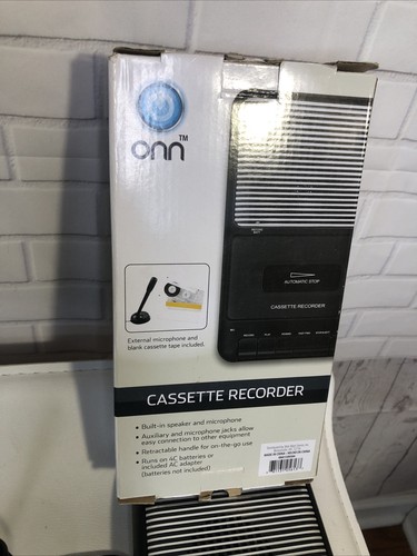 Onn ONA13AV504 AC/Batería Portátil Cassette Grabadora Reproductor Paquete Funciona - Imagen 8 de 10