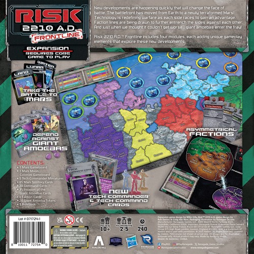 Risiko 2210 n. Chr. Frontline Erweiterung Tabletop Brett Krieg Strategiespiel Renegade - Bild 3 von 3
