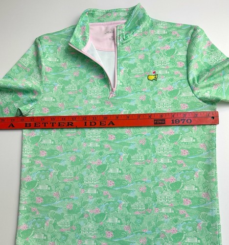 Masters Golf Kids Girls 3/4 Sleeve 1/4 Zip Top Size Large - Picture 6 of 10
