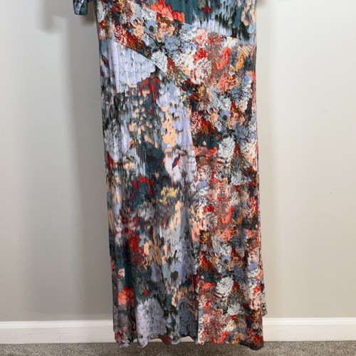 Maxi Vestido Suave Surroundings 3X Nanette Floral Acuarela Jersey Tejido - Imagen 7 de 10