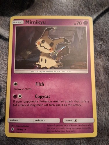 Mimikyu 58/145 Sm-Guardians Rising Holo - Picture 1 of 3