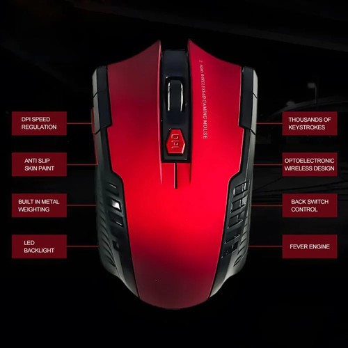 2.4G Wireless Optical Mouse 6 Buttons USB Mini Silent Mouse for PC Laptop Gift - 第 20/26 張圖片