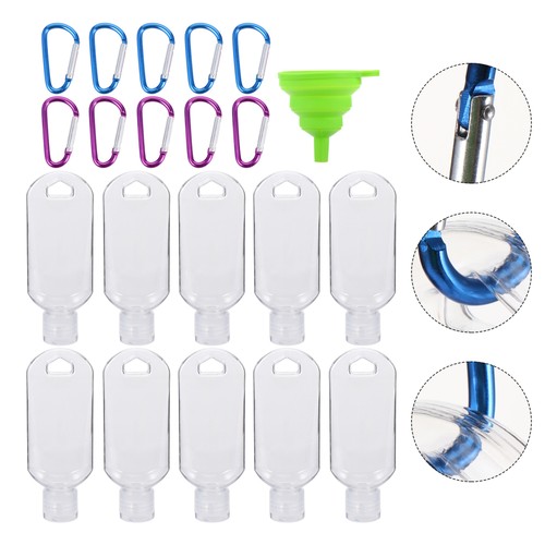 Bottiglie di plastica ricaricabili portatili 11 pezzi per contenitore manuale da viaggio - Foto 9 di 12