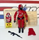 GI Joe Crimson Guard v1 1985 *100% COMPLETE w/Card, Near Mint!* Vintage Cobra
