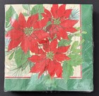 DesignWare American Greetings Poinsettia Paper Luncheon Napkins 24 Pc 2 Ply