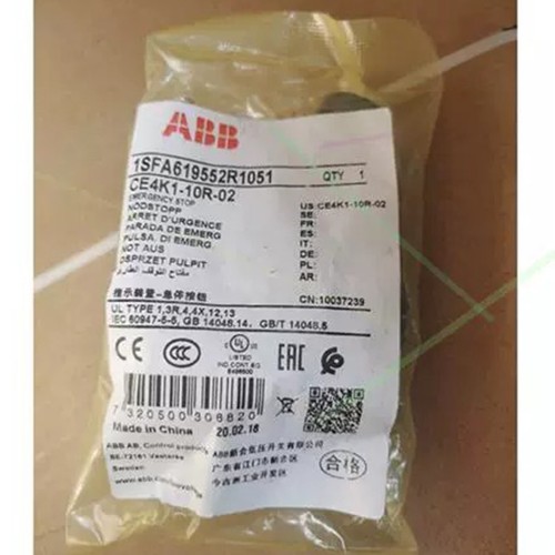 ONE New ABB CE4K1-10R-02 key reset type emergency stop switch Quality assurance - Picture 3 of 3