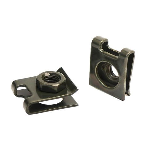 30SET M6 Automotive Bumper Body Bolts and U-Nut Clamp Kit Carbon Steel Fasteners - Bild 8 von 9