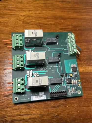 PROFOLD INC. 324554 DRY CONTACT CIRCUIT BOARD ASSEMBLY A10-290-4 - Picture 1 of 3