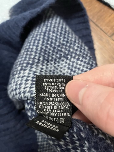 Herren Jordan Craig Größe M Azurblau Inferno Rundhalsausschnitt Pullover Flammen Neu mit Etikett - Bild 3 von 4