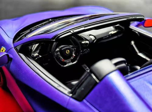 *SUPER SELTEN* MR Collection 1/18 Ferrari 488 Spider matt lila - Bild 7 von 8