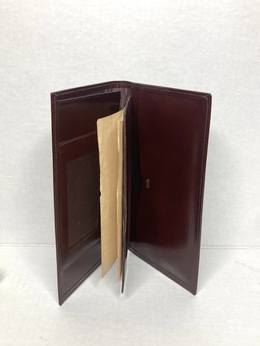 Vintage Prince Gardner Burgundy Wine Leather Folding Memo Wallet 4.25 X 7.5 In - Bild 5 von 11