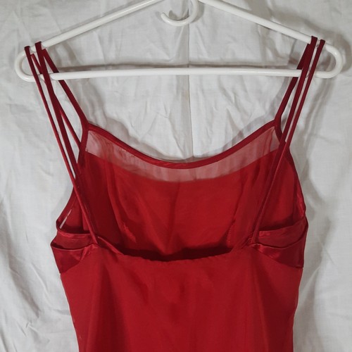 Rampage Red Silk Satin Sexy Intimate Lingerie Nighty Sleepwear Women Size 7 - Picture 6 of 8