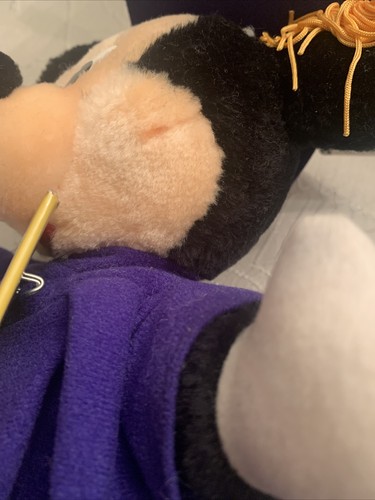 VTG Mickey Mouse Graduation Plush Cap Gown Disney Stuffed 12" Grad Night '93 NWT - Picture 10 of 11