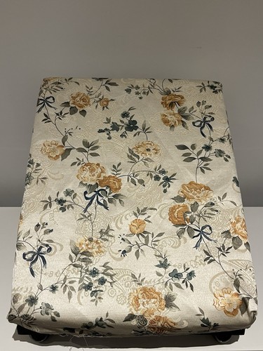 Taburete de pie ajustable retro vintage con cojín floral - Imagen 11 de 19