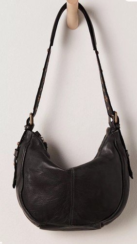 Borsa Free People Bolsa Nova Valentina tracolla zip regolabile nera NUOVA - Foto 1 di 7