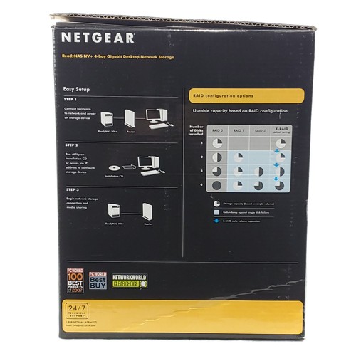 NETGEAR RND4000-100NAS RND4000 ReadyNAS 4-Bay NAS Storage Device Enclosure - Photo 3/9