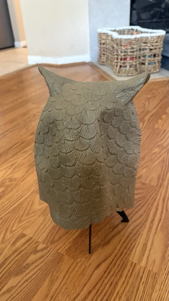 Owl Mask Full Over The Head Latex Bird Of Prey Brown & White Costume Mask - Image 4 of 4