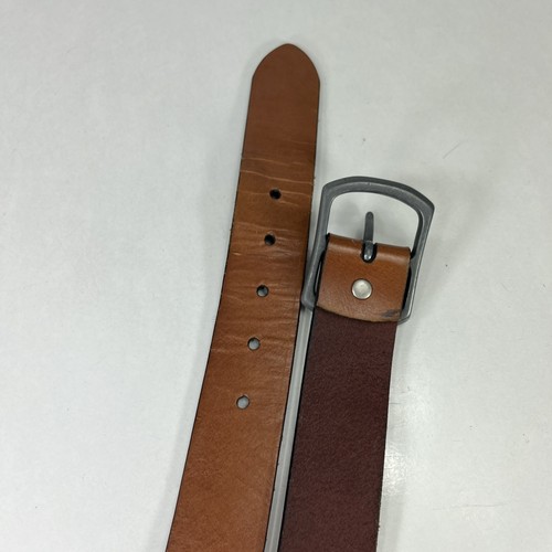 Cinturón ancho de cuero genuino marrón GAP - para hombre talla 38 - Imagen 7 de 8