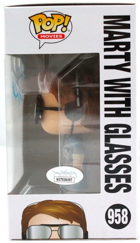 Michael J. Fox Autographed Marty w/Glasses Funko Pop Figurine #958- JSA W*Blue - Picture 3 of 12