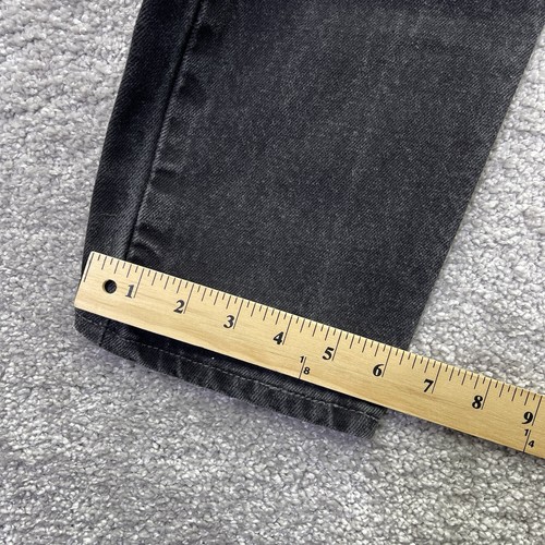 Vintage Levis 512 Jeans Womens 14P Black Denim Slim Fit Tapered Leg USA Made 90s - Picture 12 of 14