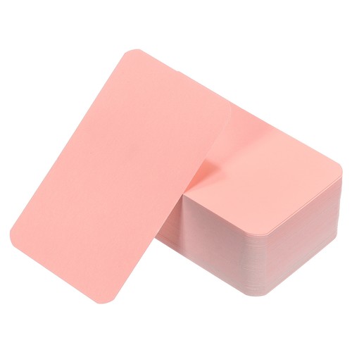 3.5" x 2" Blank Paper Business Cards Small Index Flash Cards Note, Pink 300pcs