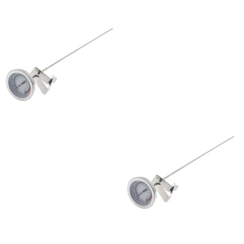 2 Sets Stainless Steel Oil Temperature Meter Deep Fryer Thermometers Frying - Picture 2 of 12