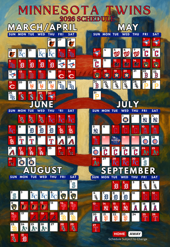 2026 Major League Baseball Team Schedule Magnets 4" X 6" (Choose Your Team) - Picture 11 of 38