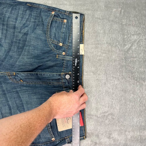 Levis 527 Jeans Mens 36x34 Blue Slim Bootcut Dark Wash Western Cowboy Denim New - Picture 10 of 15