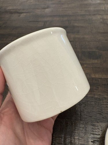 Butter Bell Crock White Blue Kitchen Home Decor - Picture 10 of 11
