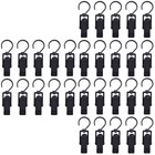  30 Pcs 360 Degree Rotatable Plastic Hooks Multifunctional Clever Swivel Curtain