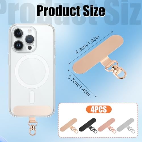 4-pak Phone Tether Tab do telefonu komórkowego, Phone Smycz Tab Uniwersalne telefony - Zdjęcie 2 z 7