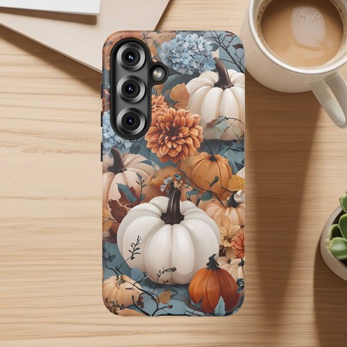 Fall Autumn Pumpkin Floral Design Tough Phone Case, Thanksgiving - Bild 104 von 147