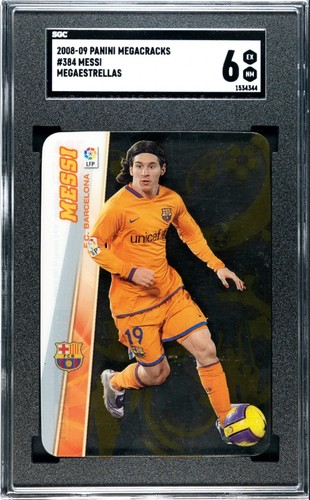 2008-09 Panini Megacracks MGK La Liga Mega Estrellas Lionel Messi #384 SGC 6