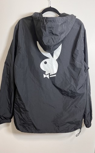 PACSUN Playboy mezza zip pullover felpa con cappuccio giacca a vento unisex adulto taglia M usato in ottime condizioni - Foto 7 di 10