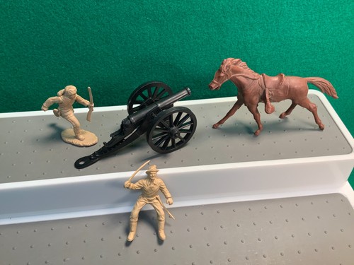 VINTAGE MARX FORT APACHE SPIELSET KANONE & VERTEIDIGER - Bild 5 von 5