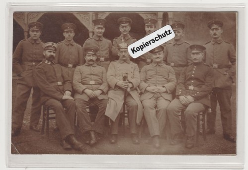 Soldaten  Uniform Offizier m.Pickelhaube Feldpost Res Lazarett Aschersleben 1916