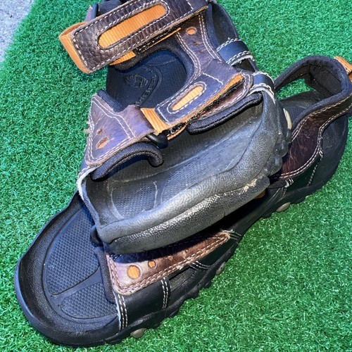 Timberland Leather Fisherman Outdoor Hiking Sandals Brown Size 8M Preowned - Picture 3 of 9