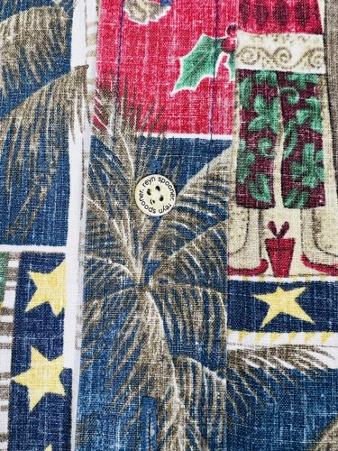 Reyn Spooner Mele Kalikimaka Edizione Limitata Pullover Camicia Uomo Grande Natale - Foto 9 di 14