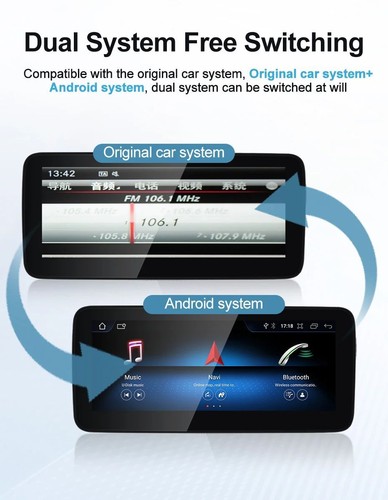12.3" Android Screen Apple Carplay Display For Mercedes GLA CLA W176 C117 NTG4.5 - Picture 9 of 9