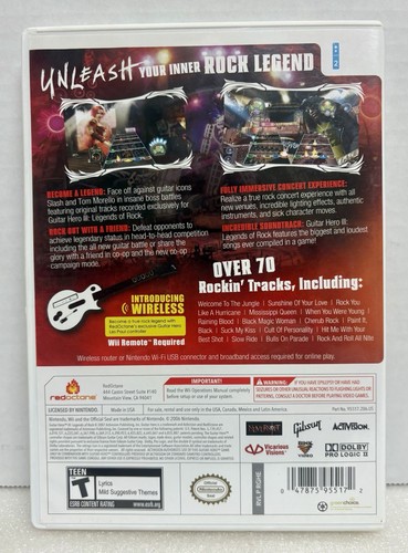 Guitar Hero 3: Legends of Rock (Nintendo Wii, 2006) - Bild 4 von 4