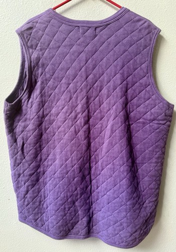 VINTAGE LL BEAN STEPPWESTE LILA DAMEN GR XL - Bild 6 von 7