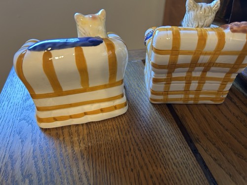 VINTAGE PRETTY K’S COLLECTION SET OF TWO CERAMIC CAT FIGURES WITH FREE SHIPPING - Picture 5 of 8