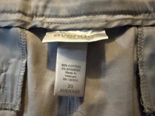 Avenue Damen Hose Übergröße 20 vorne flach hellgrau knöchellang neu mit Etikett - Bild 6 von 7