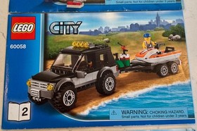 4 LEGO CITY instructional Manuals 7639 60058 (1&2) 60055 LEGOs Guides