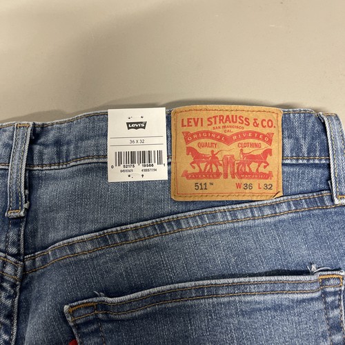 Levi's 511 hellblaue Herrenjeans 36 x 32 Stretch Slim Fit "brandneu" - Bild 5 von 7