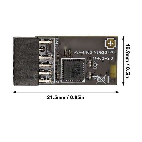 TPM 2.0 Modul TPM SPI 12 Pin Sicherheitsmodul mit SLB 9672 für MSI für Win11 2.0 - Bild 7 von 12