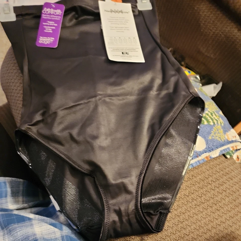 Calzoncillo NAOMI NICOLE Increíble Comodidad Negro Control Cintura Alta Talla 3XL Foto 2 de 4
